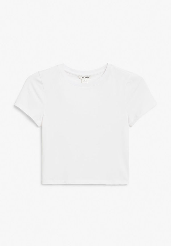 Cropped t-shirt - White
