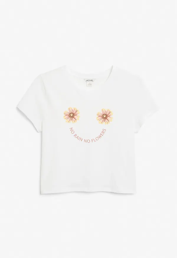 Cropped t-shirt - White