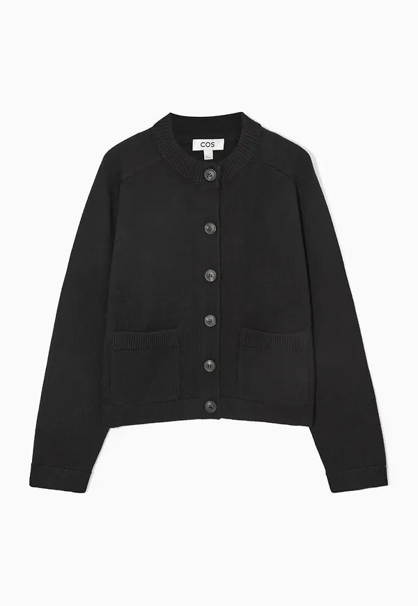 CROPPED WOOL CARDIGAN