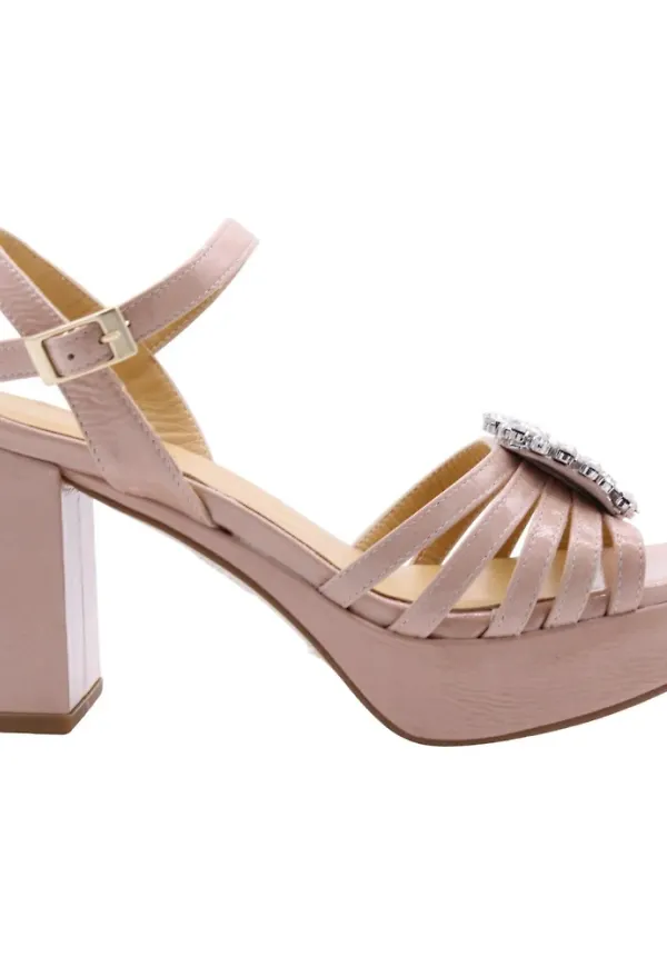 Ctwlk. High Heel Sandals Beige, Dam