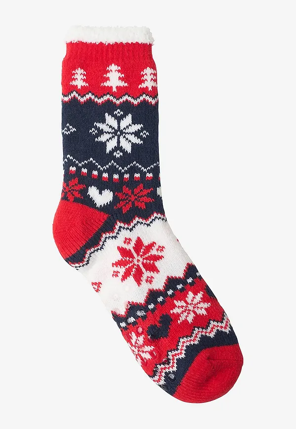 Cuddly Socks by Taubert - Strumpor Lovely Winter Lined Anti-slip Socks - Röd