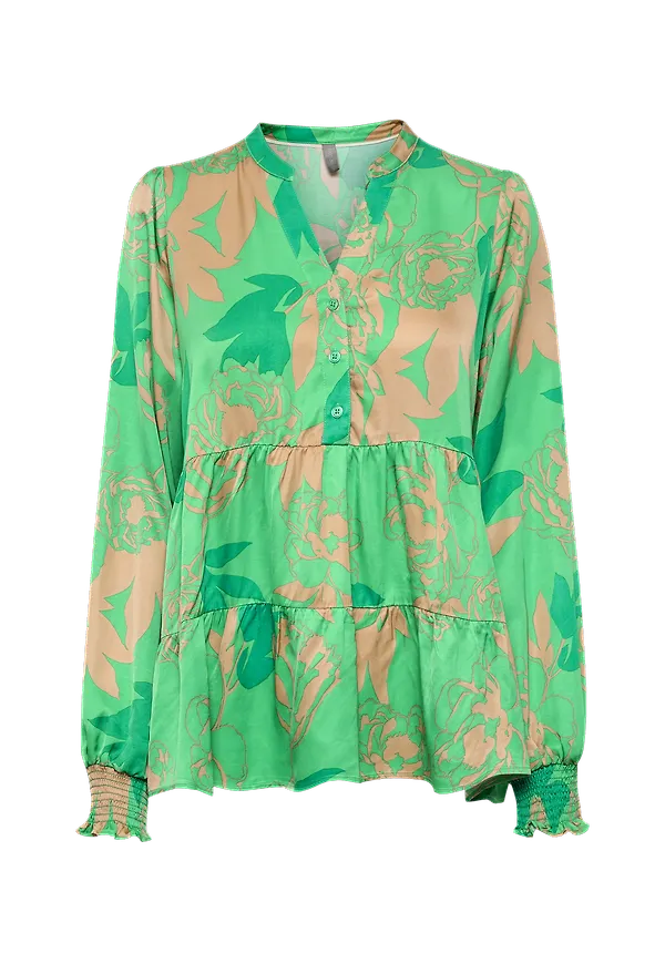 Culture - Blus cuBberna Blouse - Grön