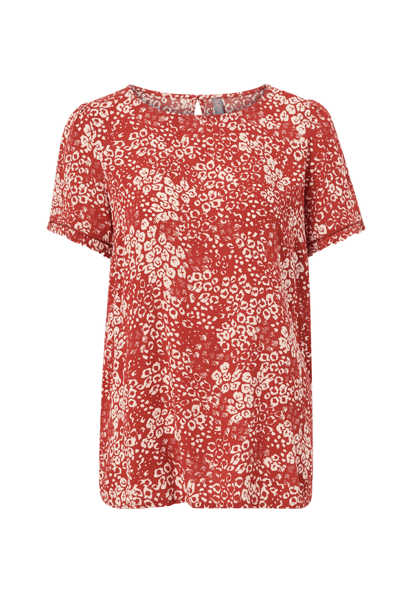 Culture - Topp cuElaina Blouse SS - Röd