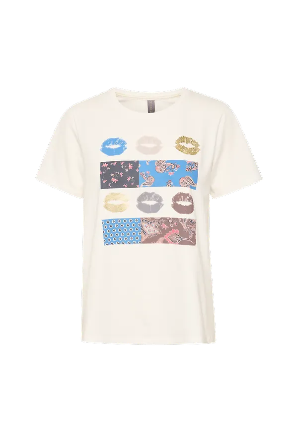 Culture - Topp cuGith T-shirt - Vit
