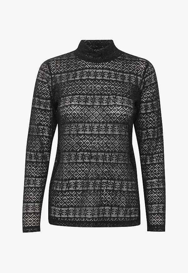 Culture - Topp cuYaris Turtleneck - Svart