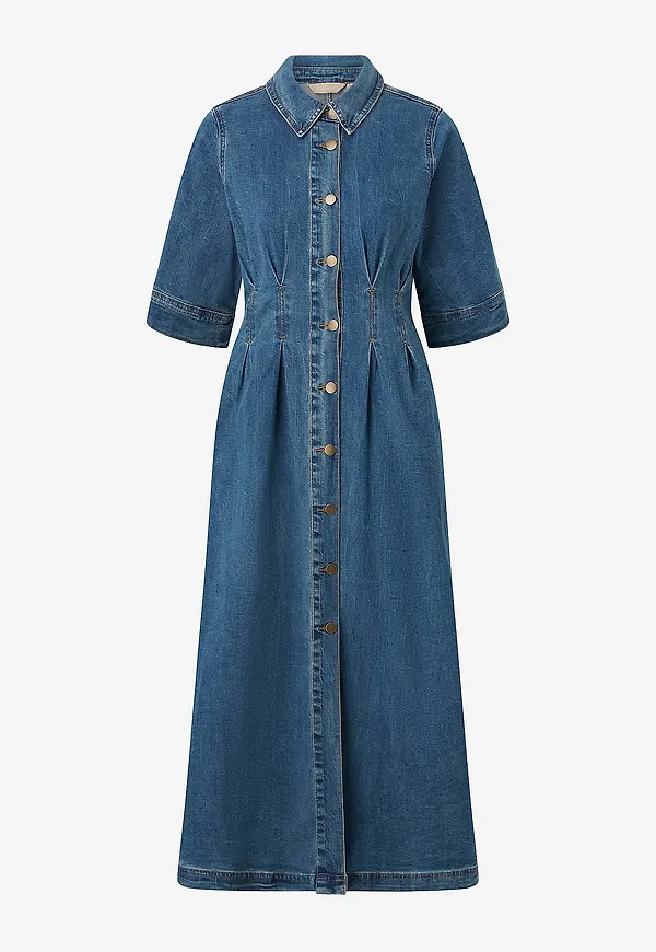 Culture - Jeansklänning cuCyrine Ami Long - Blå