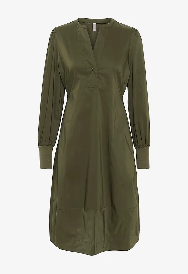 Culture - Klänning cuAntoinett Rib Dress - Grön