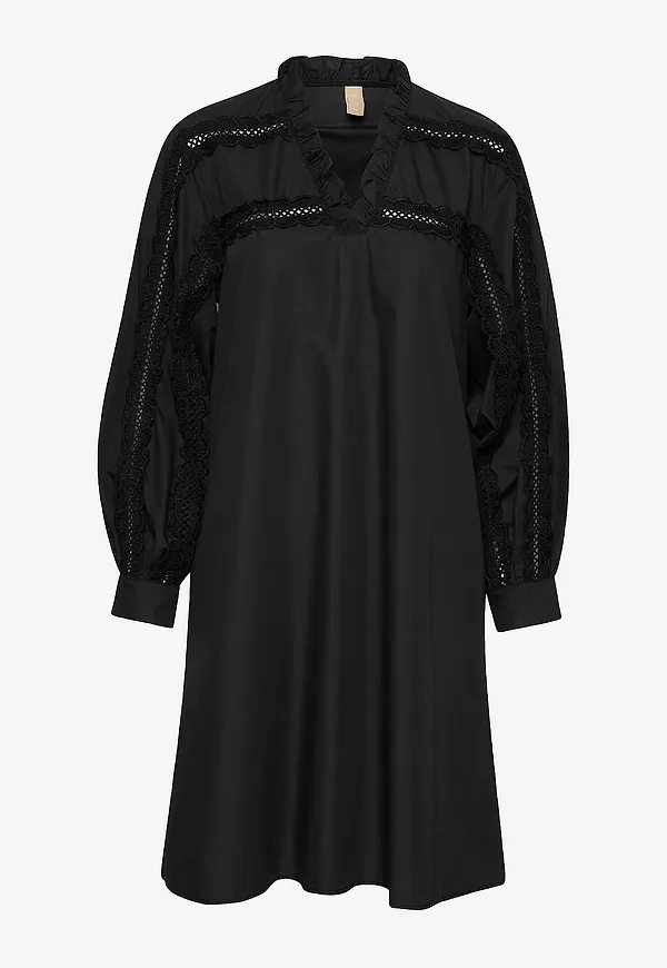 Culture - Klänning cuLio Iris Lace Dress - Svart