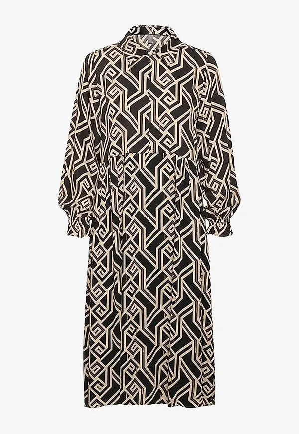 Culture - Klänning cuMalton Long Dress - Svart