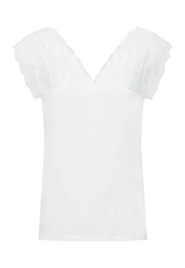CULTURE T-shirt 'Elona' vit