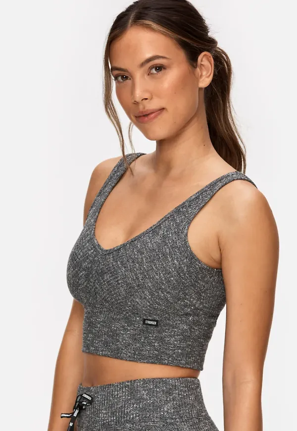 Cush Bralette Anthracite Melange