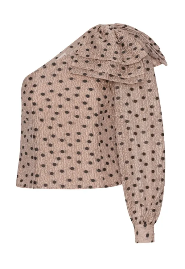 Custommade Blouses Beige, Dam