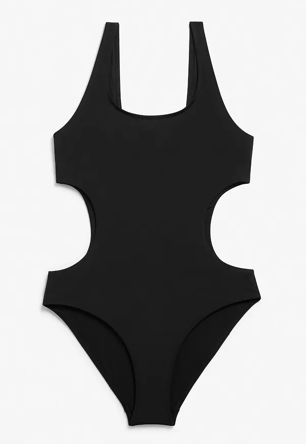 Cut-out swimsuit - Black