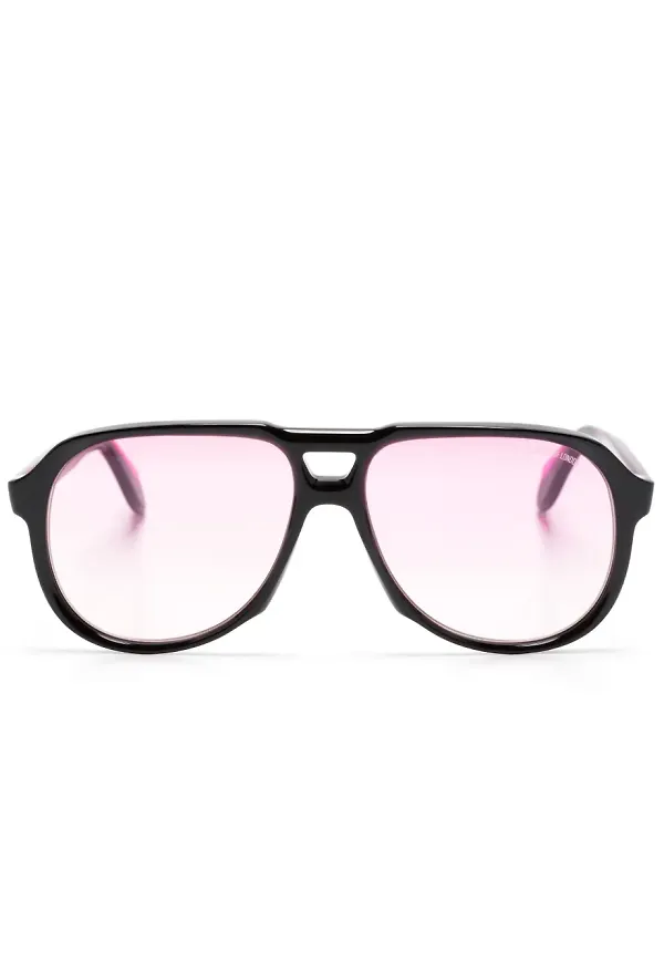 Cutler & Gross 9782 pilotsolglasögon - Rosa
