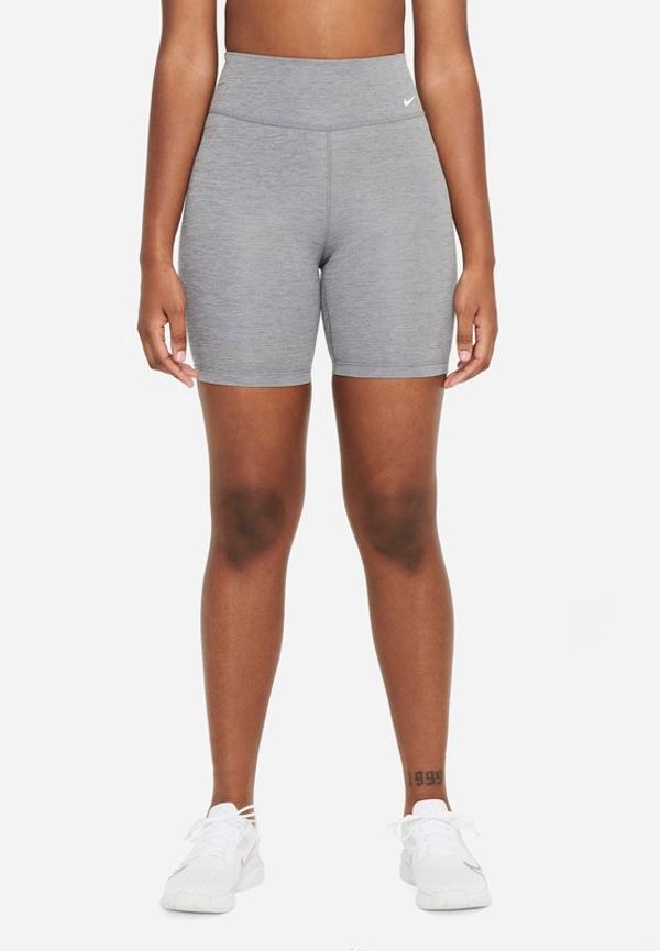 Cykelshorts Nike One med medelhög midja 18 cm för kvinnor - Grå