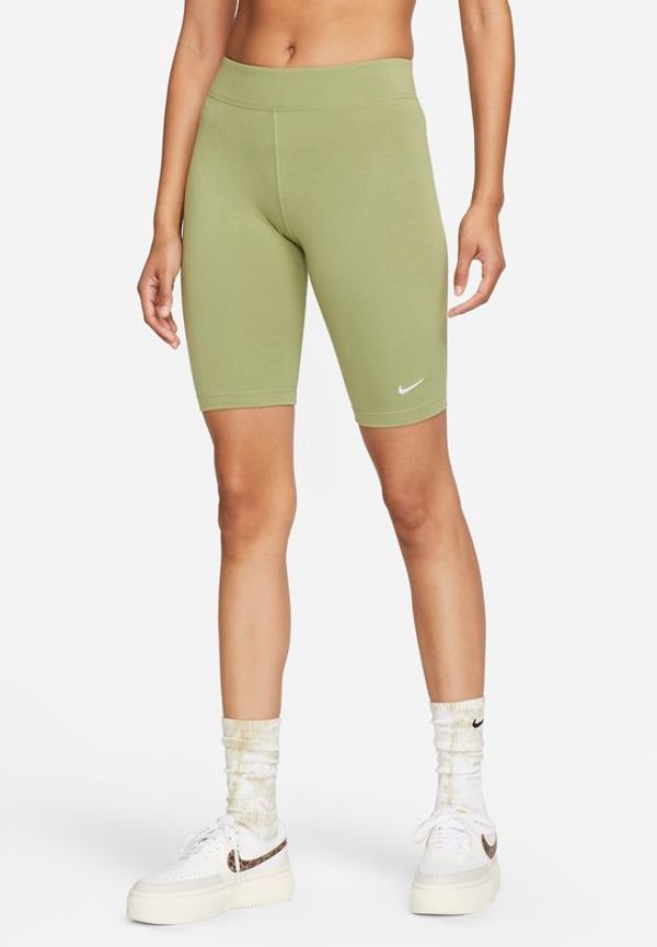 Cykelshorts Nike Sportswear Essential med medelhög midja för kvinnor - Grön
