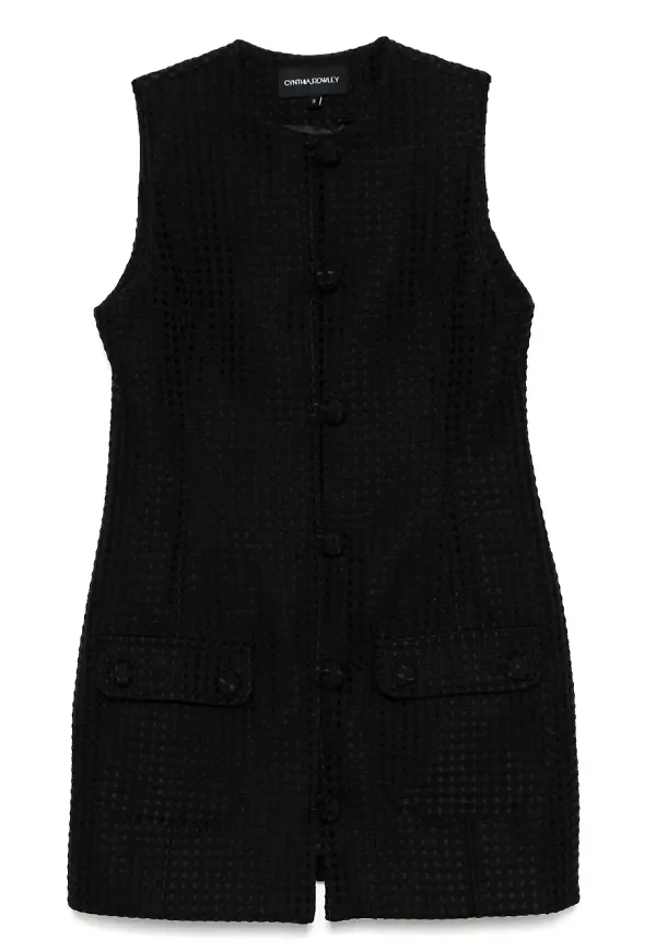 Cynthia Rowley Paige klänning i jacquard - Svart