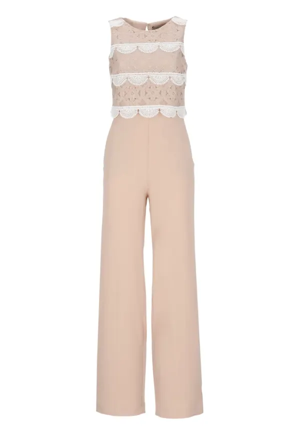 D.Exterior Jumpsuit Beige, Dam