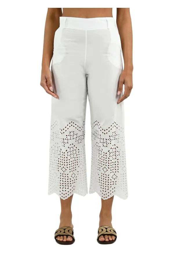 D.Exterior Trousers Vit, Dam