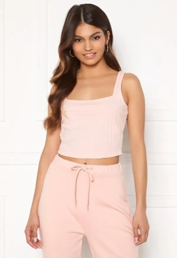 Sara Sieppi x Bubbleroom Tank Rib Top Pink XL