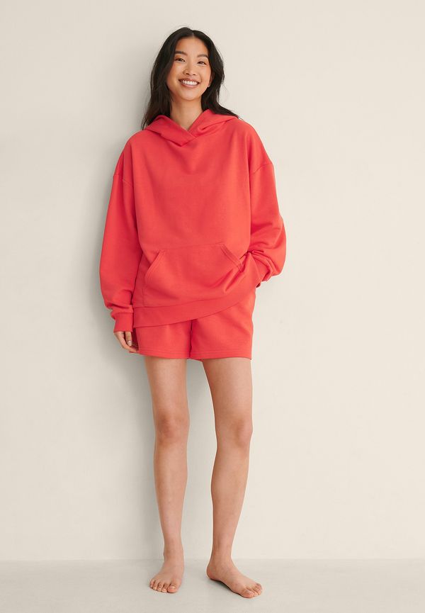 NA-KD Trend Ekologisk Shorts Med Elastisk Midja - Red