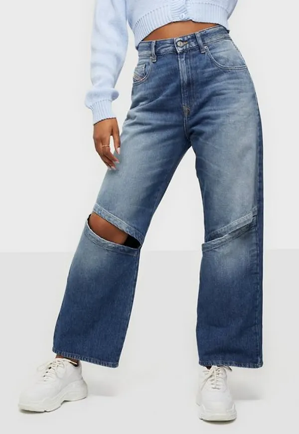 Diesel D-Reggy-T-SP2 Trousers High waisted jeans