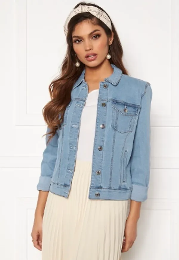 VERO MODA Hot Soya LS Denim Jacket Light Blue Denim L