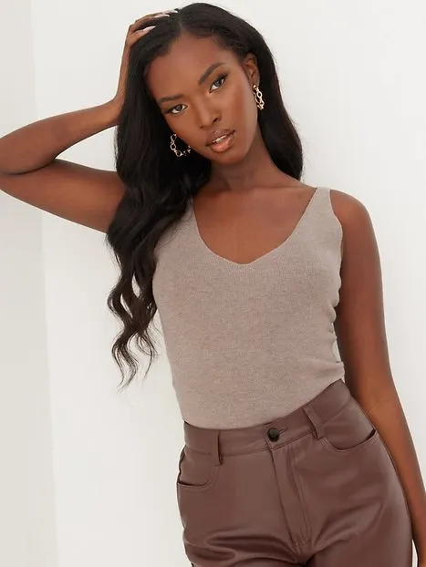 Missguided High Neck Overlayer Top Linnen