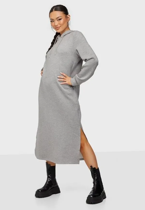 Vila Visif L/S Mid Calf Sweat Dress/Ln Långärmade klänningar