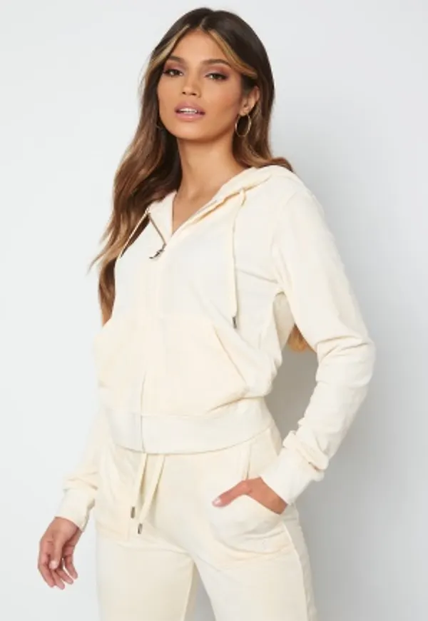 Juicy Couture Robertson Classic Velour Hoodie Sugar Swizzle L