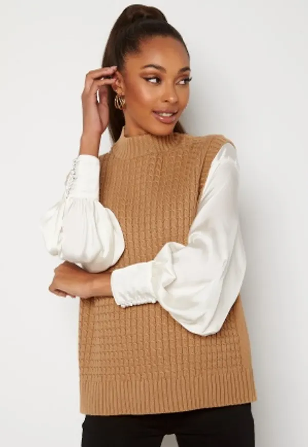 ONLY Vema S/L Vest Knit Cartouche M