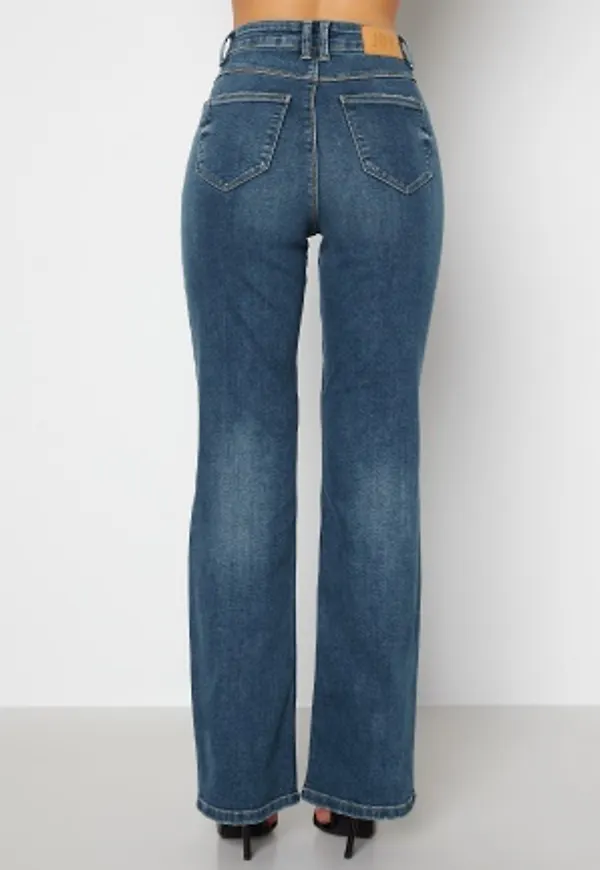 JDY NW Flora Neela Life HW Flare Medium Blue Denim 32/34
