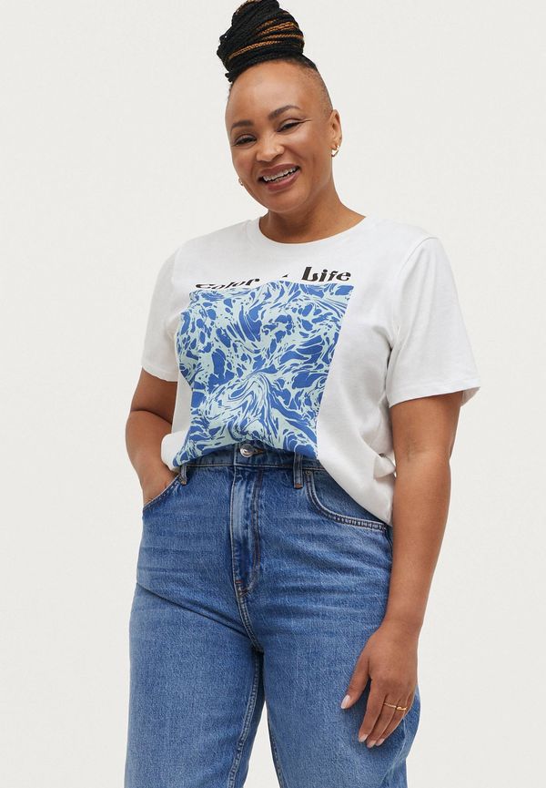 Gina Tricot - Topp Ivory Tee - Vit