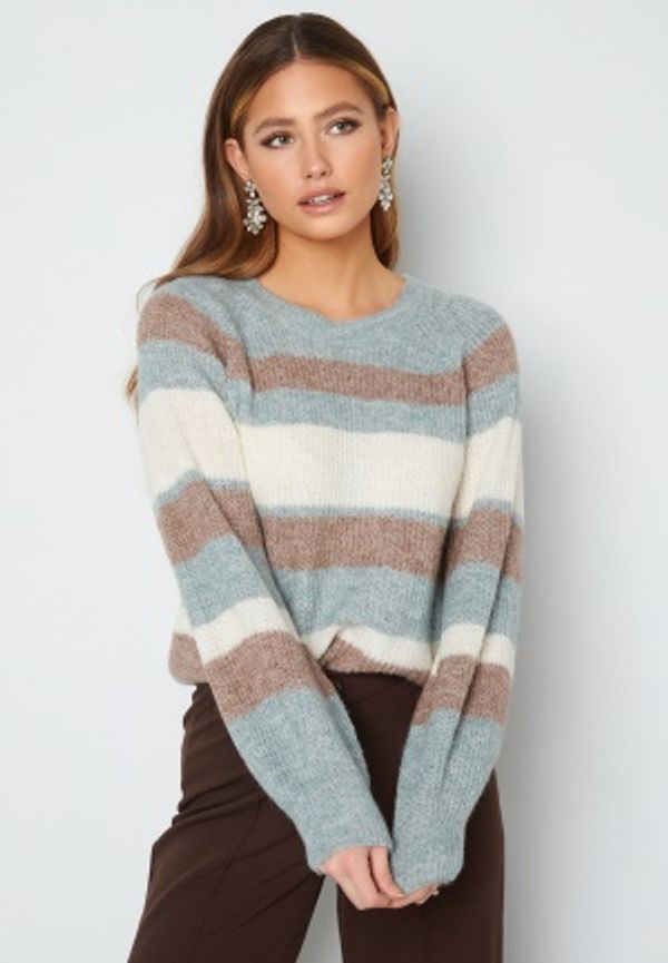 JDY Ingerborg Life L/S Stripe Pullover Knit Tourmaline Stripes XL