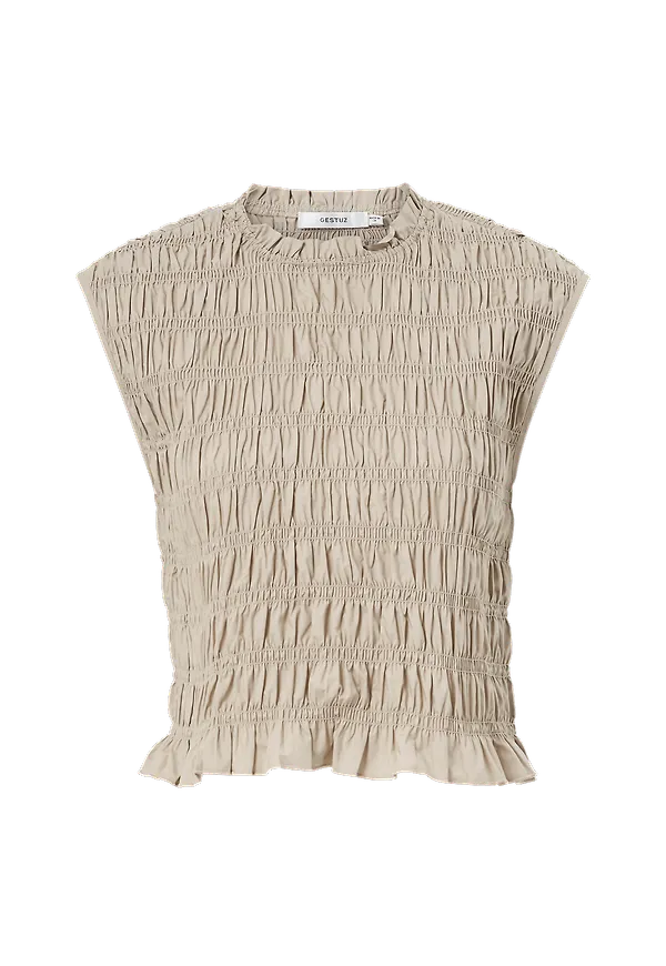 Gestuz - Blus LenaGZ SL Top - Beige