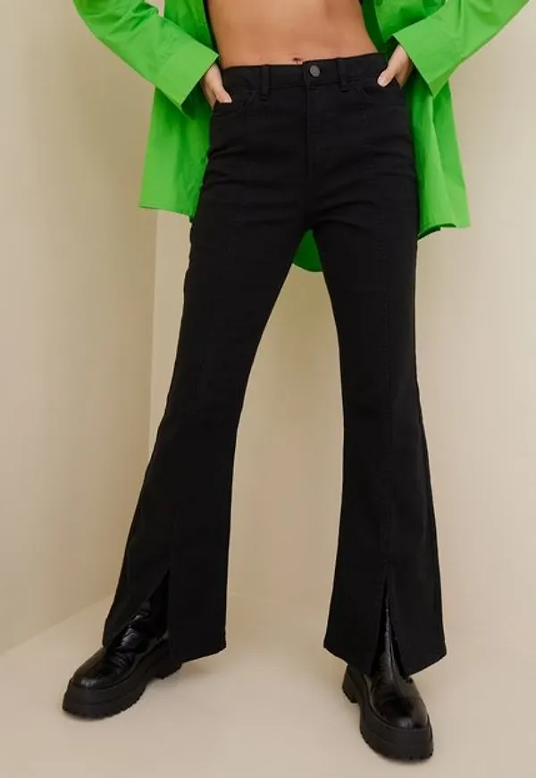Vila Viflair Julia Hw Slit Jeans Bootcut & Flare