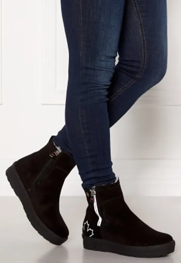 Canada Snow Mount Baker Boots Black Suede 37