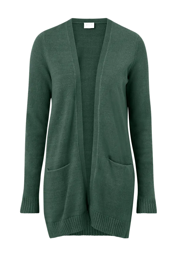 Vila - Cardigan viRil L/S Open Knit - Grön