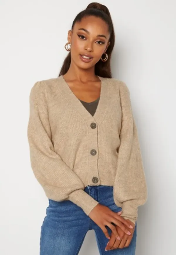 JDY Drea L/S Short Cardigan Simply Taupe XL