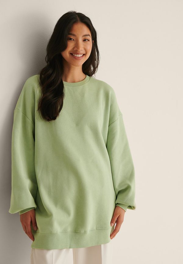 NA-KD Trend Ekologisk oversize mjuk sweatshirt - Green
