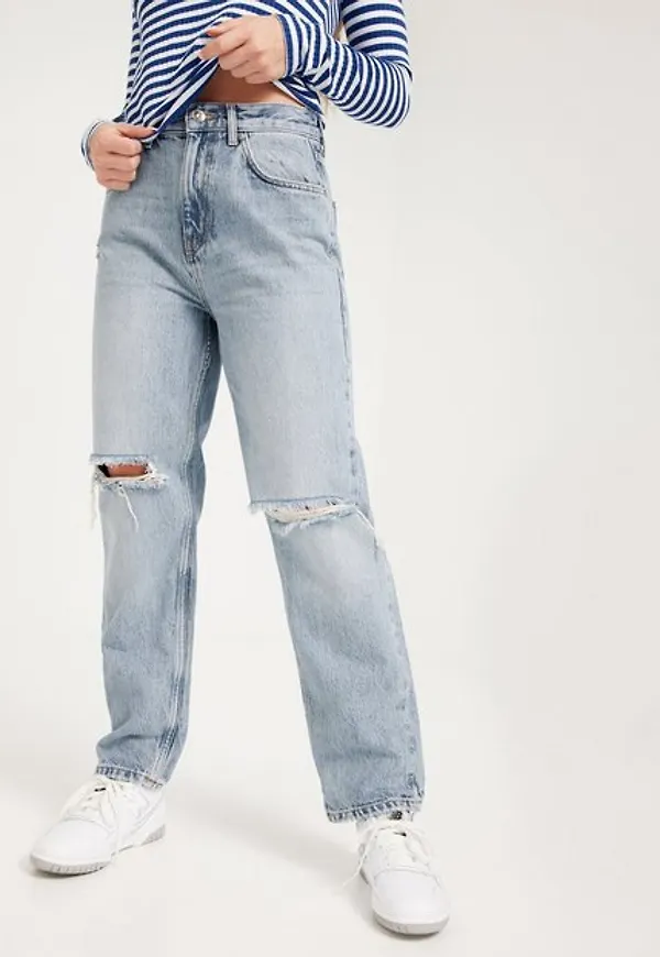 Only Onlrobyn Life X Hw St L Ak Ds DOT47 High waisted jeans