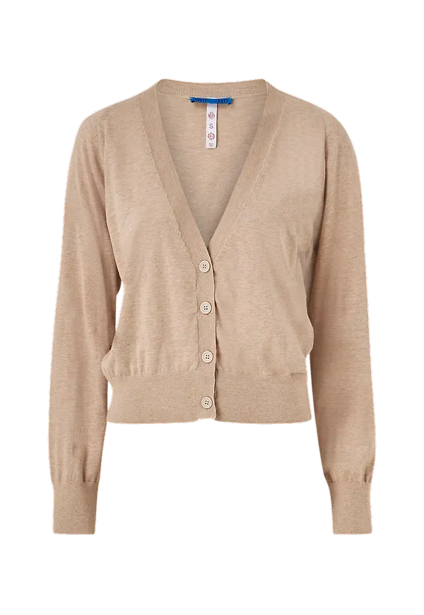 Whyred - Cardigan Faline Melange - Svart