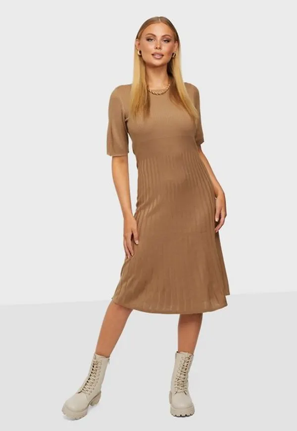 Vila Vipopsa 2/4 Sleeve Knit Dress Stickade klänningar