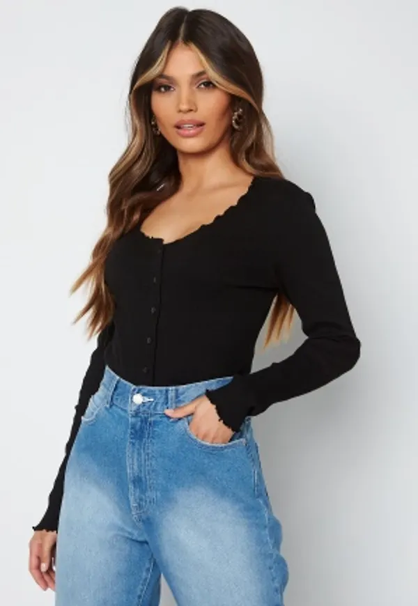Pieces Nukisa LS Cardigan Black S