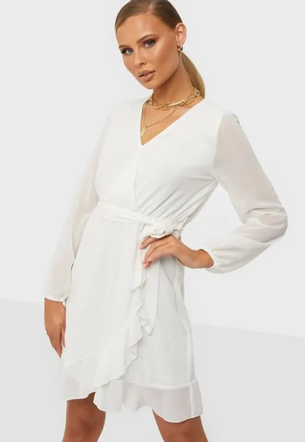 Sisters Point New Greto Long Sleeve Klänning Cream