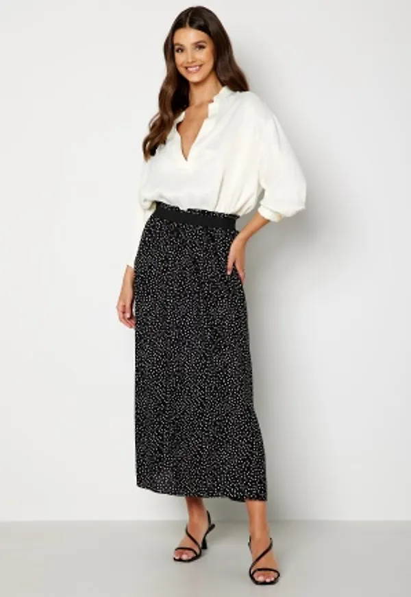 ONLY Venedig Life Long Skirt Black AOP:CD DOT S