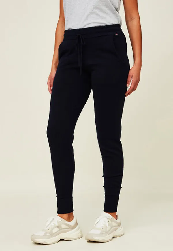 Elyssa Merino/viscose Blend Knitted Track Pants