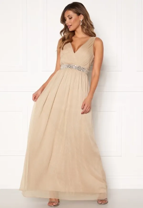 Chiara Forthi Madelaide Sparkling Gown Champagne 38