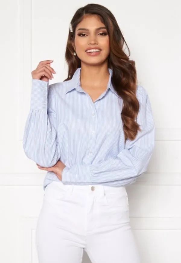Happy Holly Isa puff sleeve shirt Striped 44/46