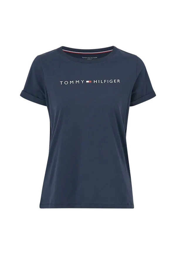 Tommy Hilfiger - Topp RN Tee SS Logo - Blå